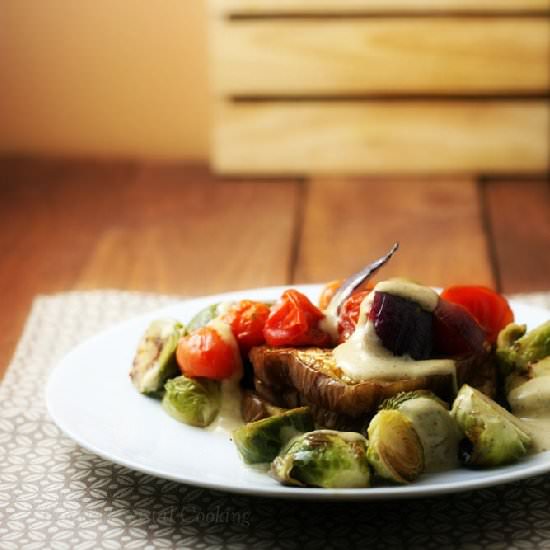 Roasted Eggplant Stacks