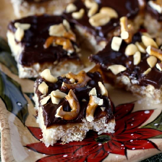 Chocolate Peanut Butter Crunch Bars