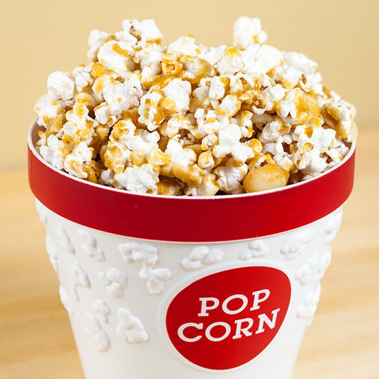 Macadamia Butter-Crunch Popcorn