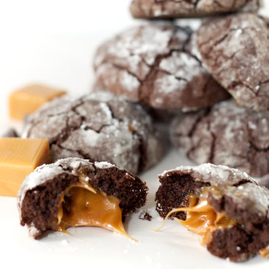 Dark Chocolate Caramel Krinkles