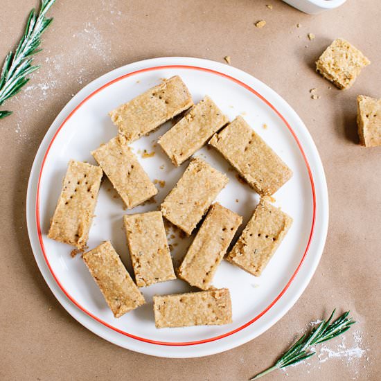 Lemon and Rosemary Shortbread