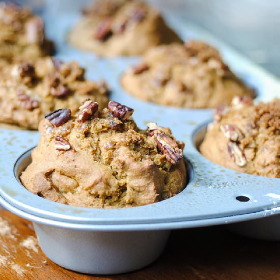 Gluten-Free Pumpkin Pecan Muffins