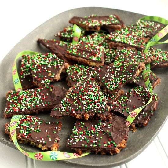 Chocolate Covered Pretzel Toffee