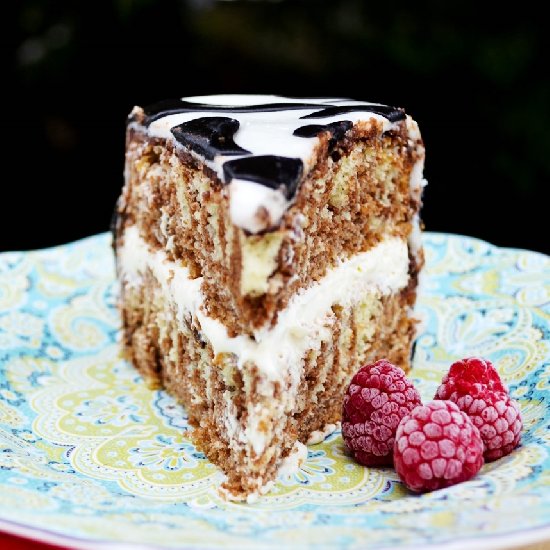 Fondant Zebra Cake