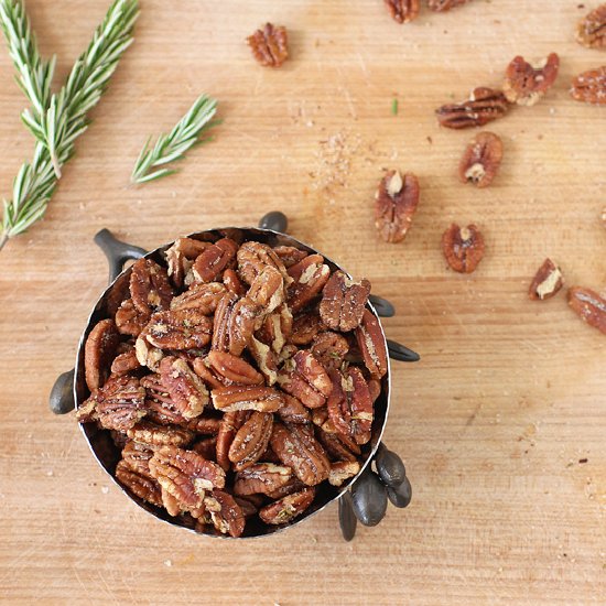 Sweet + Spicy Pecans