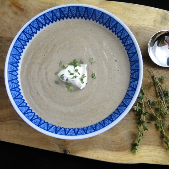 Wild mushroom soup