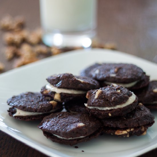 Vegan Walnut Brownie Cookies