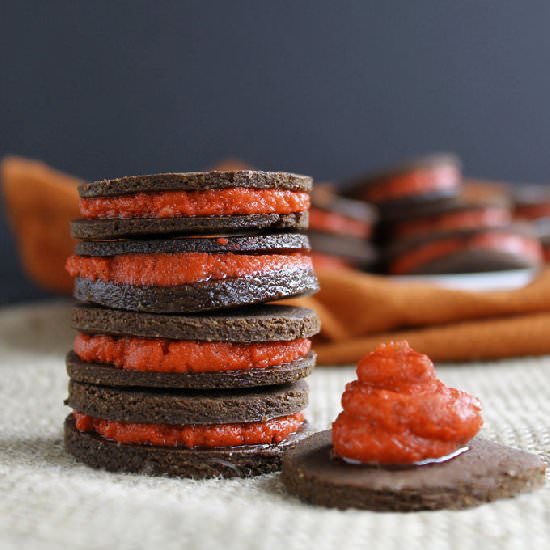 Healthy Peppermint Oreo Cookies