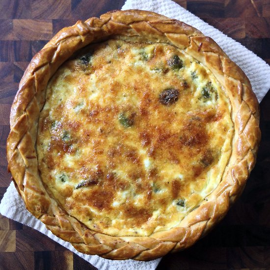 Brussels, Gruyere, & Bacon Quiche