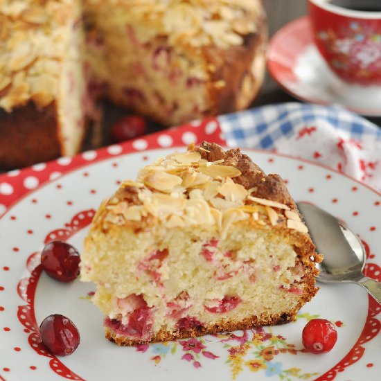 Cranberry and Marzipan Cake