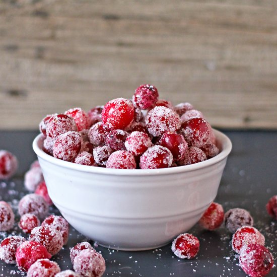 Sparkling Sugared Cranberries