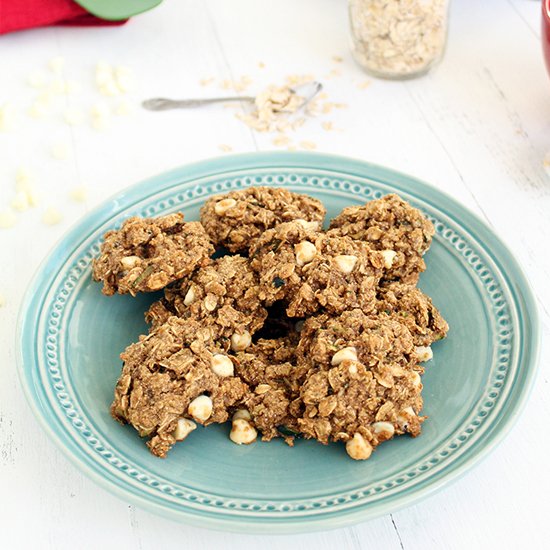 White Chocolate Zucchini Oat Cookie