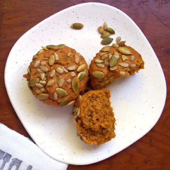 3 Seed Pumpkin Muffins