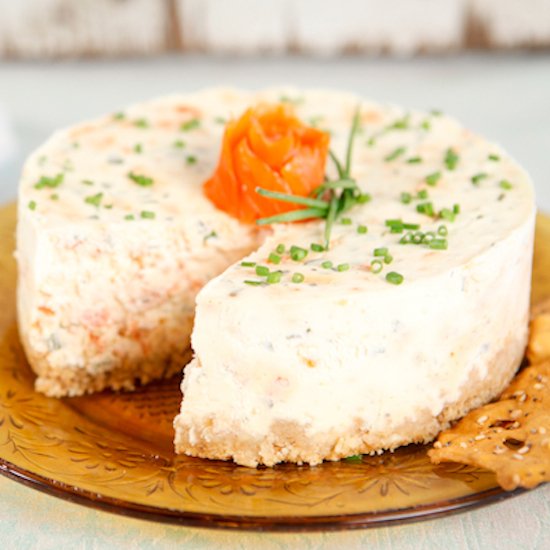 Savory Smoked Salmon Cheesecake