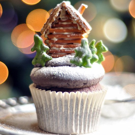 Chilli Chocolate Log Cabin Cupcake