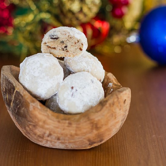 Chocolate Pecan Snowballs