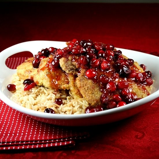 Cranberry Pork Chops and Rice Pilaf