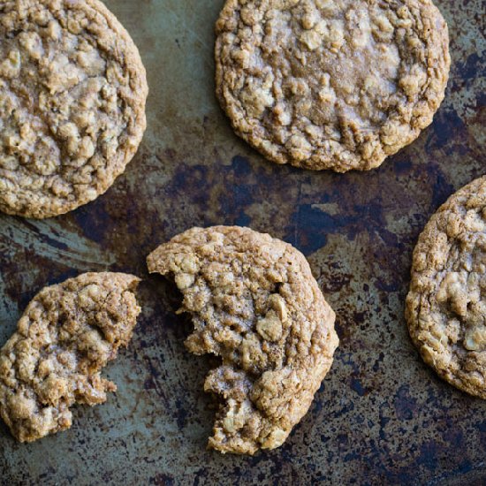 Gluten Free Oatmeal Toffee Cookies