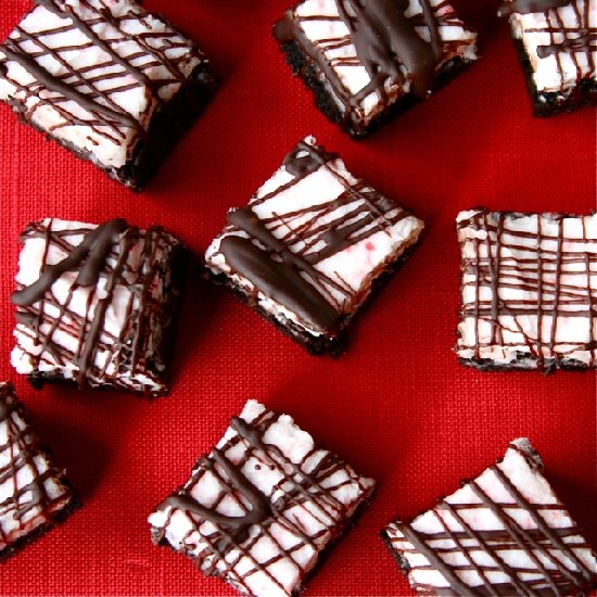 Candy Cane Brownies