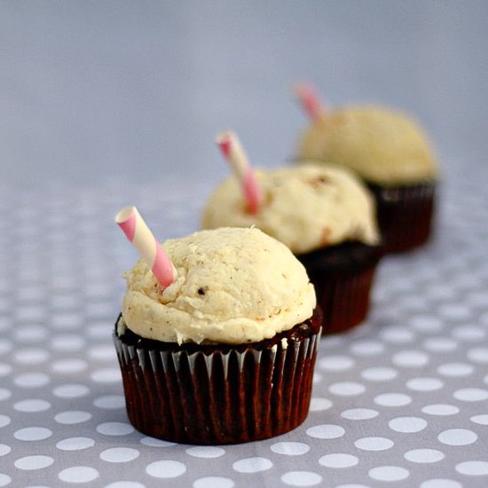 Root Beer Float Cupcakes