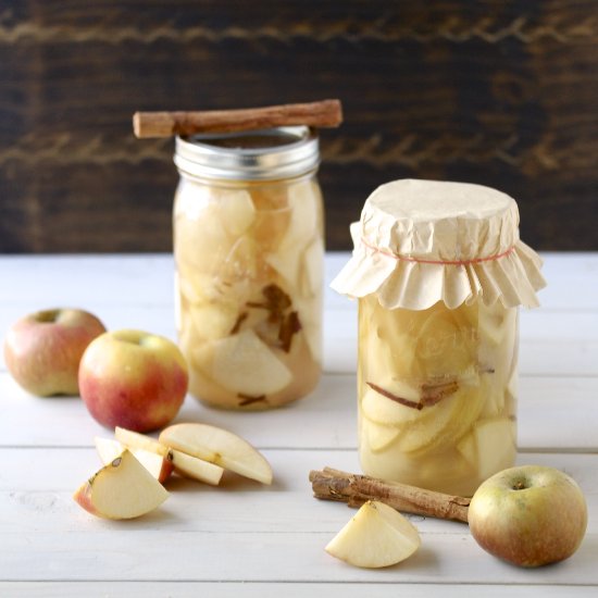 Lacto-Fermented Cinnamon Apples