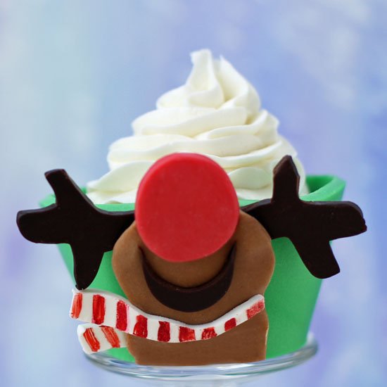 Chocolate Rudolph Cupcake Wrappers