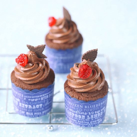 Chocolate Cherry Cupcakes