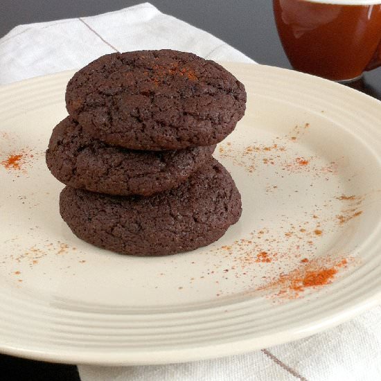 Dark Chocolate Cayenne Cookies