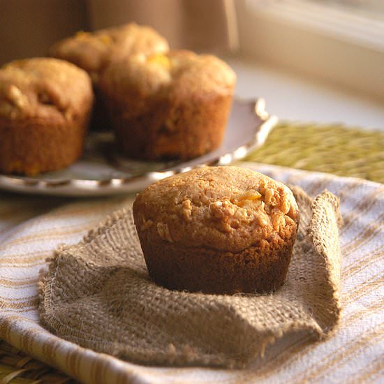 White Chocolate Mango Muffins