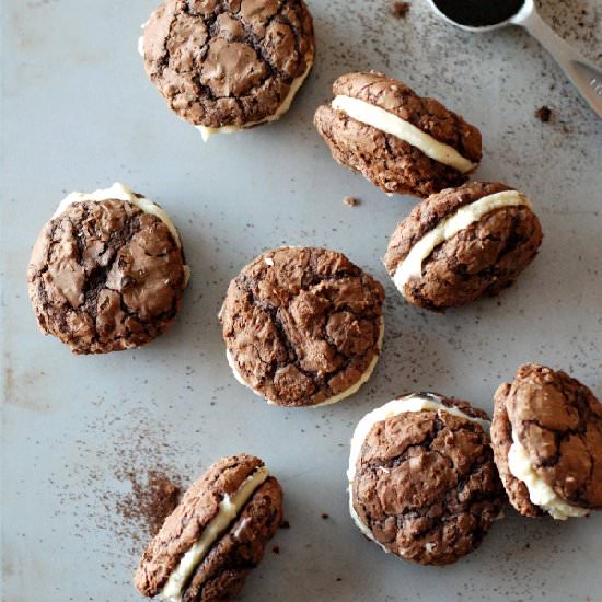 Tiramisu Sandwich Cookies