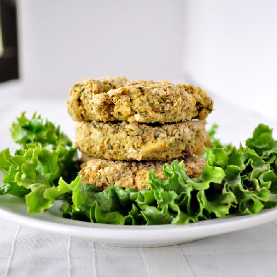 Baked Falafel Burgers