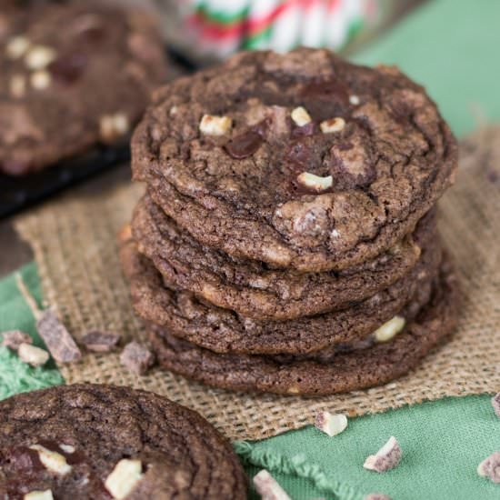 Double Chocolate Mint Cookies