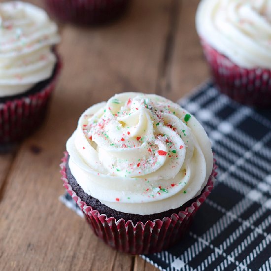 Peppermint Chocolate Cupcakes