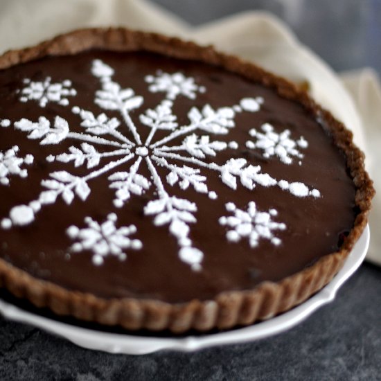 Raspberry Chocolate Tart