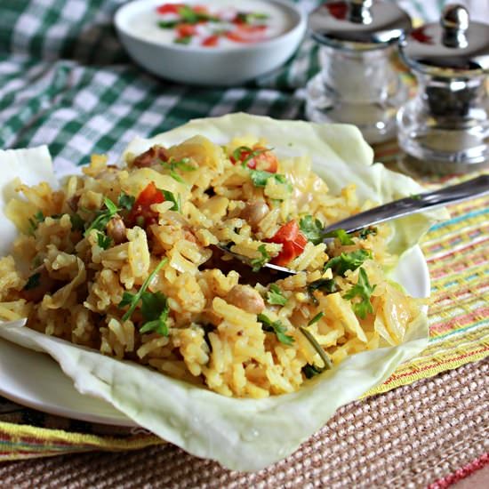 Cabbage Briyani