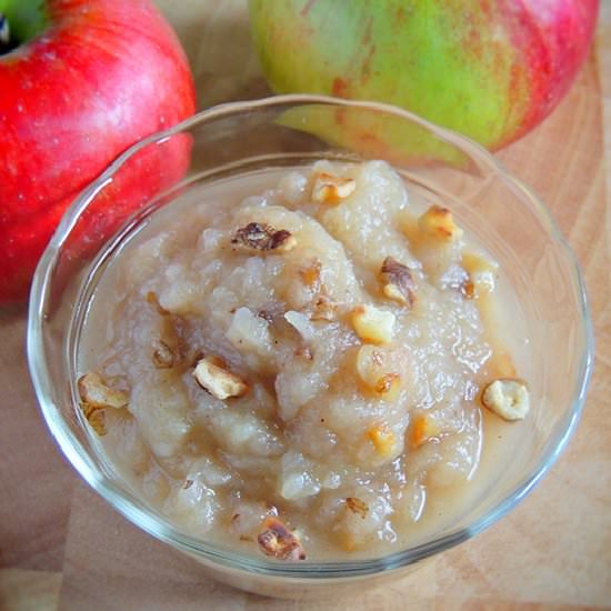 Brown Butter Applesauce w/ Walnuts