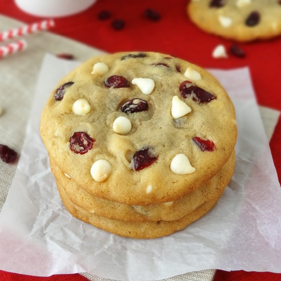 Cranberry White Chocolate Cookies