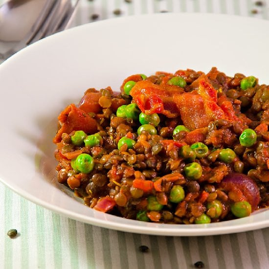 Bacon, Lentil & Red Wine Stew