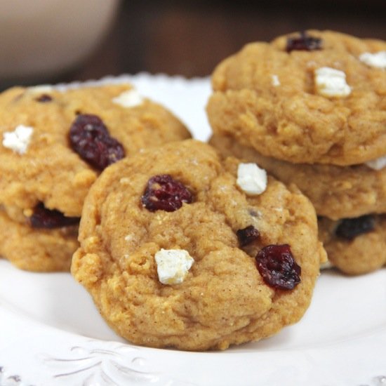 Cranberry & Cheese Pumpkin Cookies