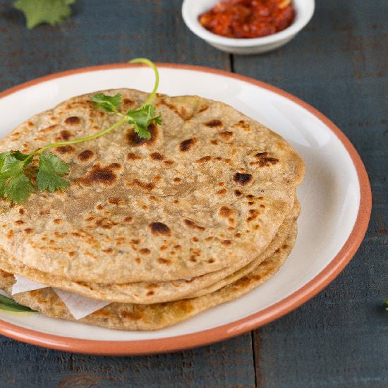 Peas Paneer Paratha