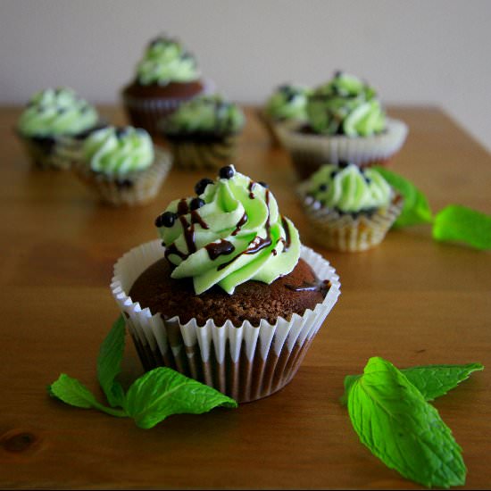 Mint Chocolate Cupcakes