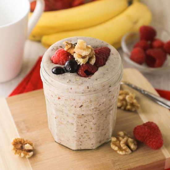 Overnight Maple Buckwheat in a Jar