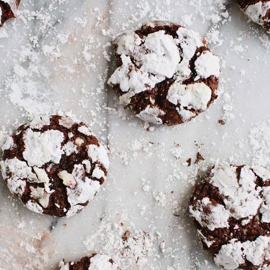 Chocolate Peppermint Crackles