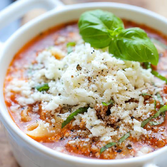 Lasagna Soup