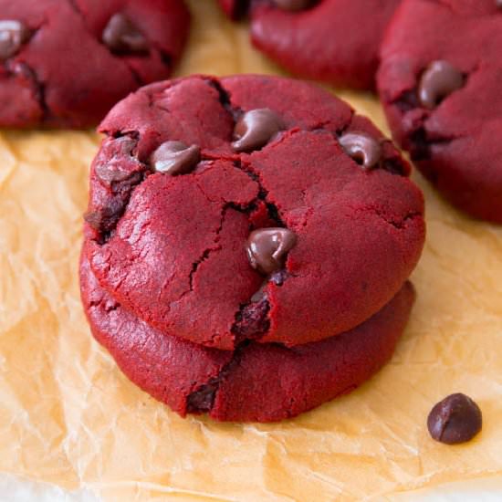 Red Velvet Cookies from scratch