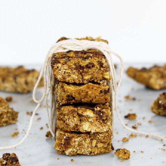 Chocolate Gingerbread Granola Bars