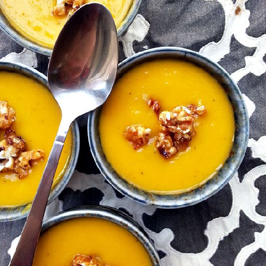 Spice Kabocha Squash and Apple Soup