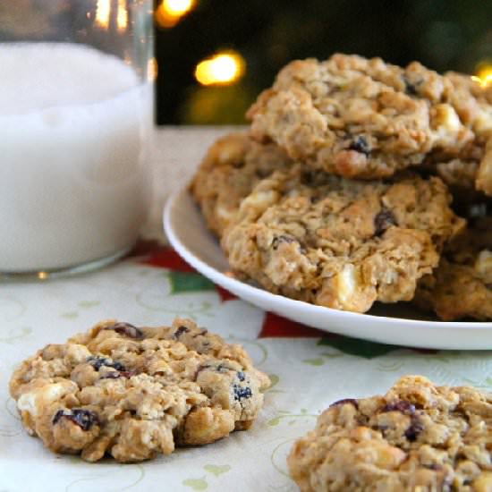 Cranberry Orange Oatmeal Cookies