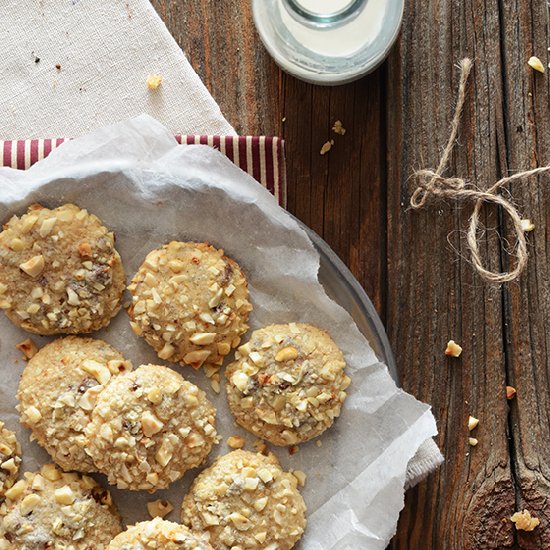 Hazelnut Chocolate-Espresso Cookies