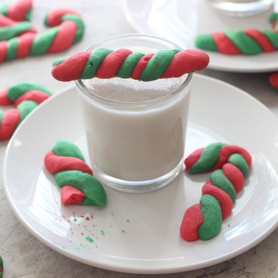 Peppermint Candy Cane Cookies